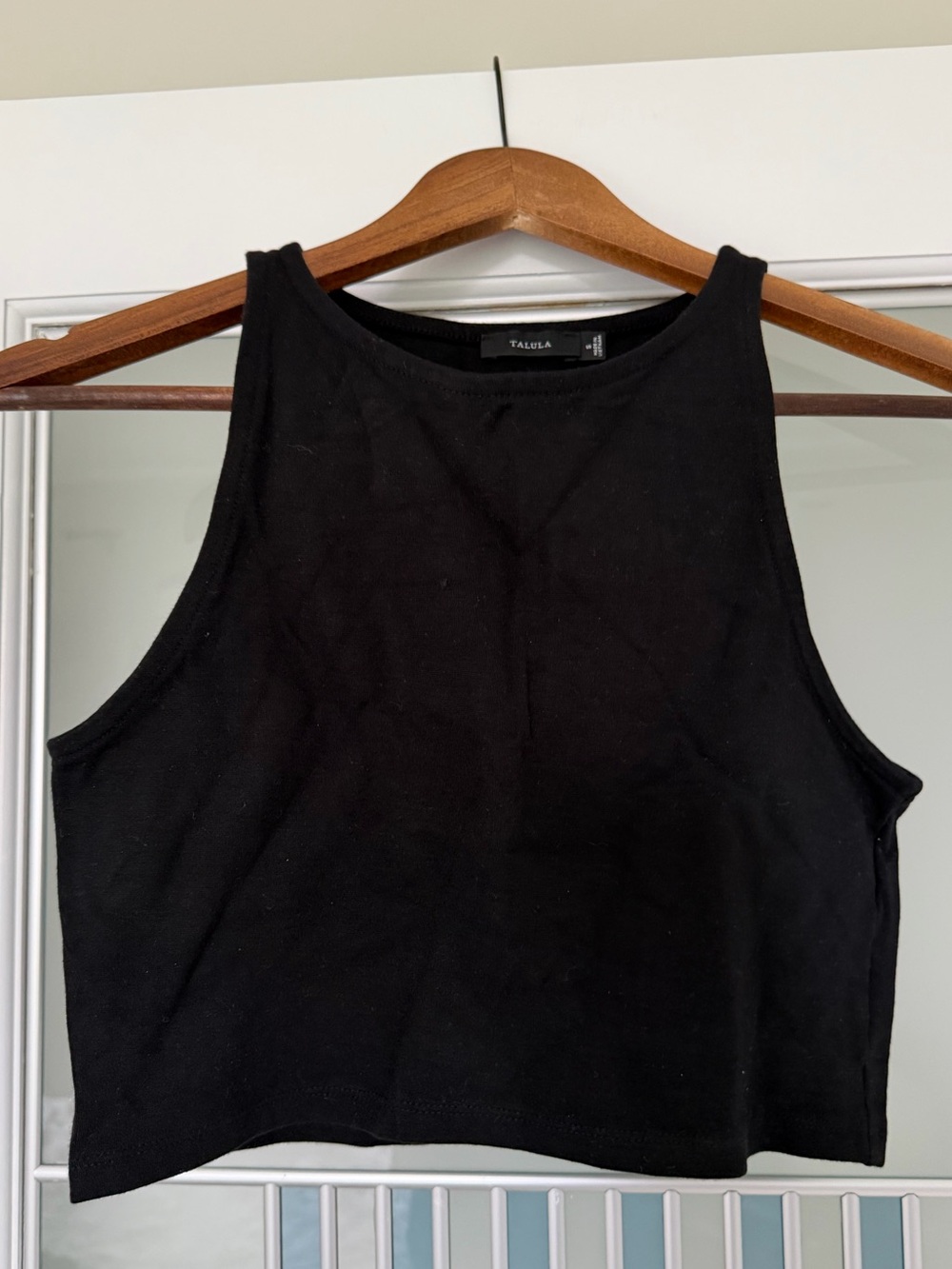 Talula Black Cropped Tank Top